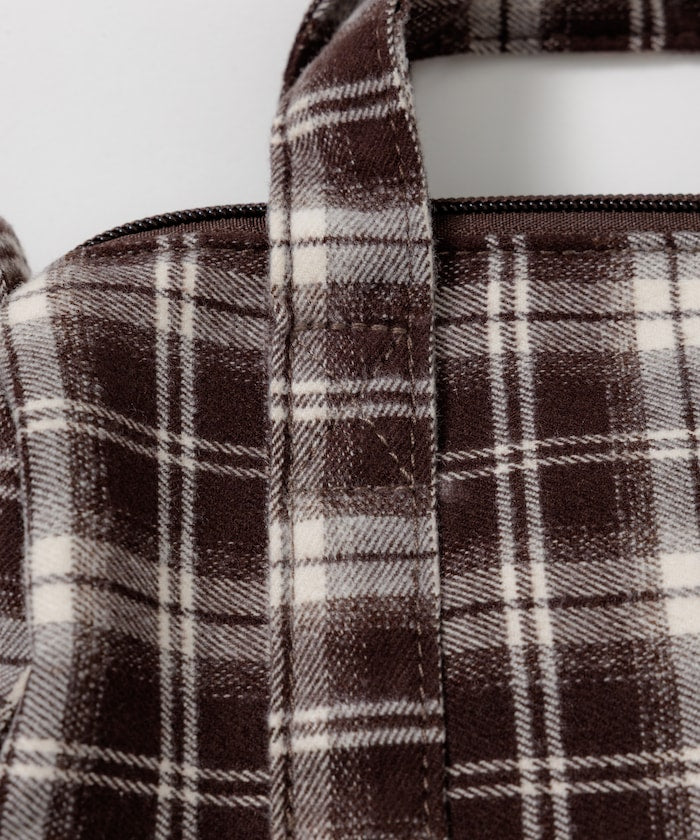 FREAK'S STORE x UMBRO flannel Mini Boston Bag 格紋迷你波士頓包