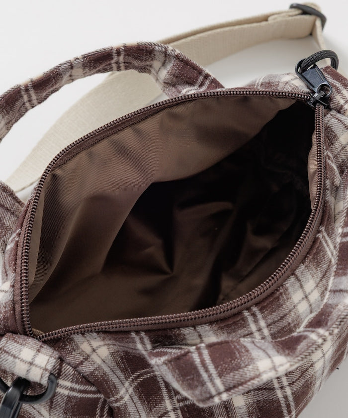 FREAK'S STORE x UMBRO flannel Mini Boston Bag 格紋迷你波士頓包