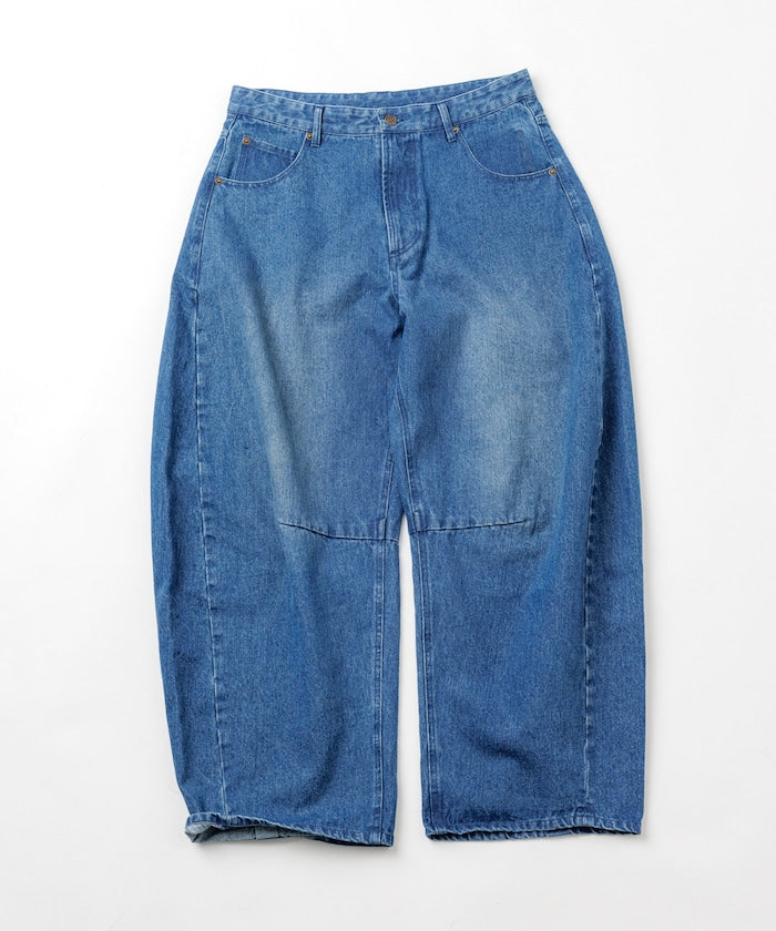 FREAK'S STORE Wide silhouette curved Denim pants 寬鬆繭型牛仔褲【預約商品 | 2025/11下旬出貨】