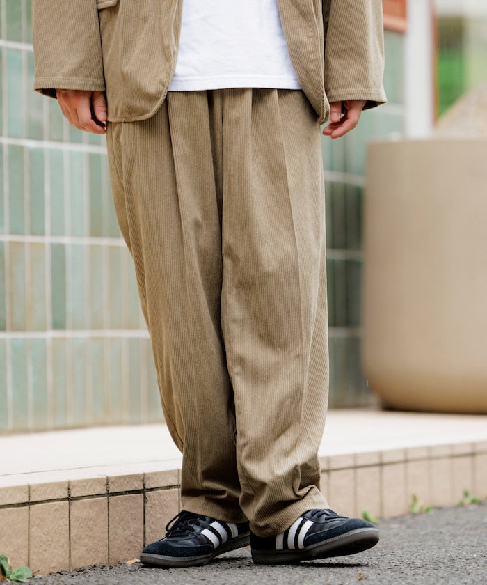 FREAK'S STORE Relax Fit Corduroy Setup 寬版燈芯絨套裝(西裝外套+長褲)