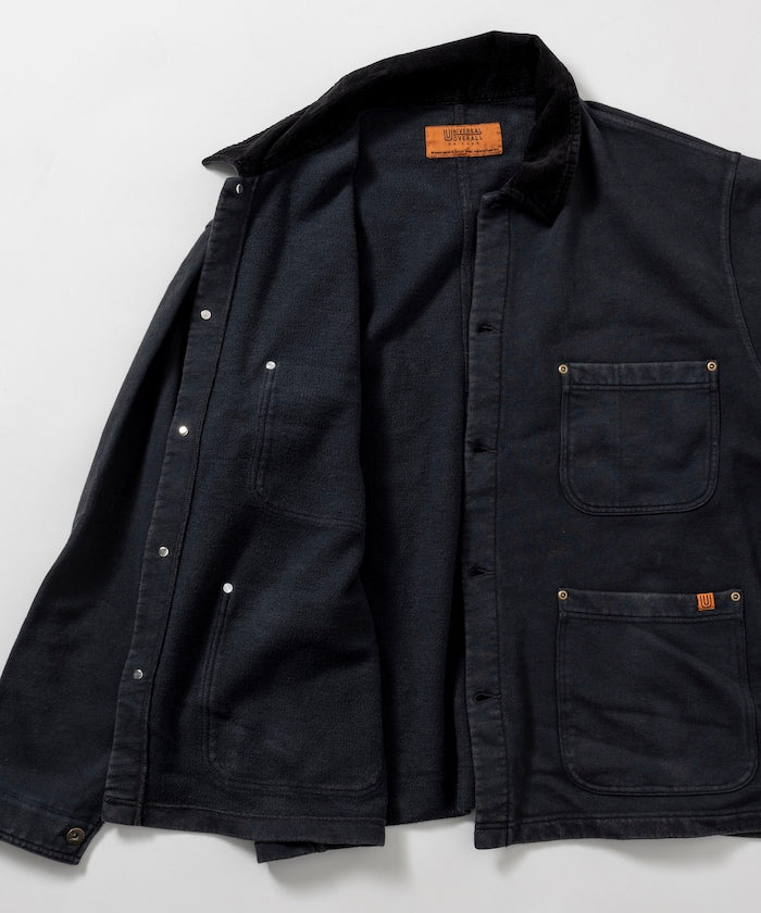 UNIVERSAL OVERALL powder-finished corduroy collar sweatshirt coverall 復古燈芯絨領工裝外套