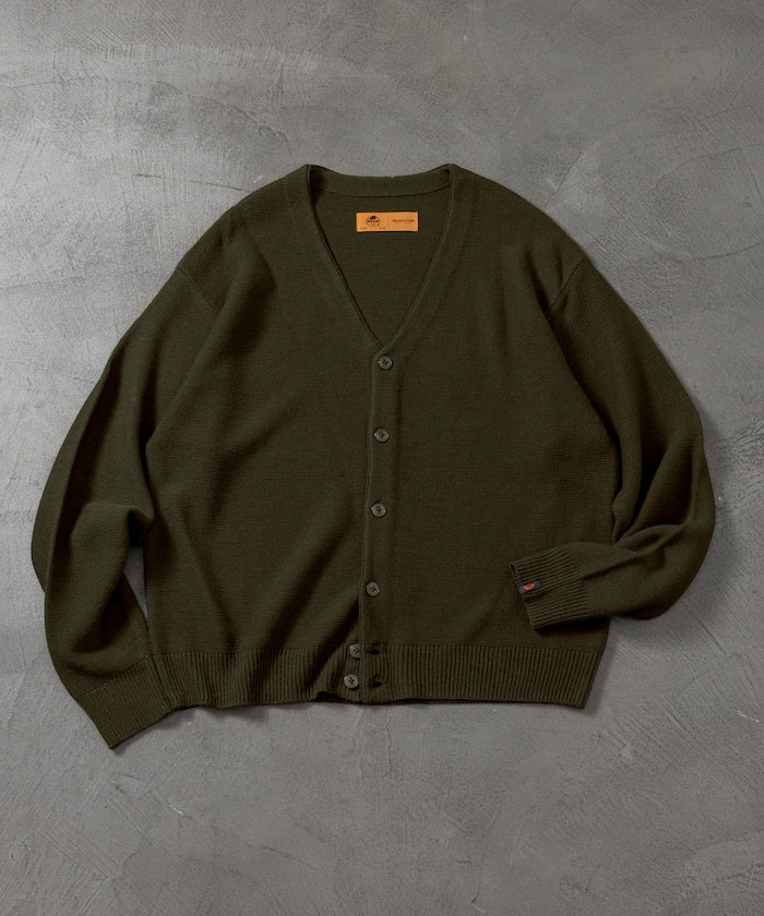 RED KAP Custom-made garter stitch solid Cardigan 針織開襟衫