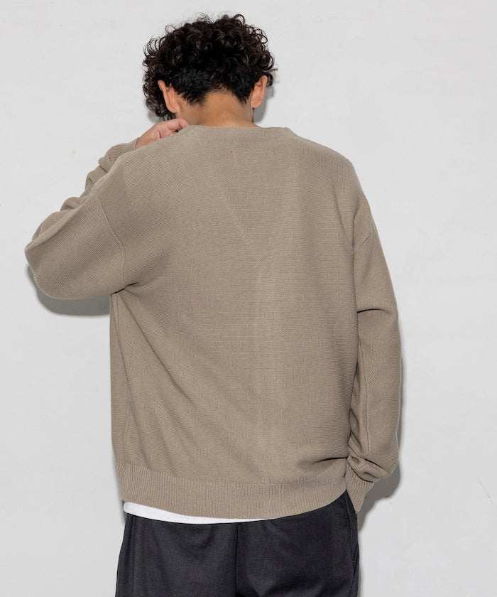 RED KAP Custom-made garter stitch solid Cardigan 針織開襟衫