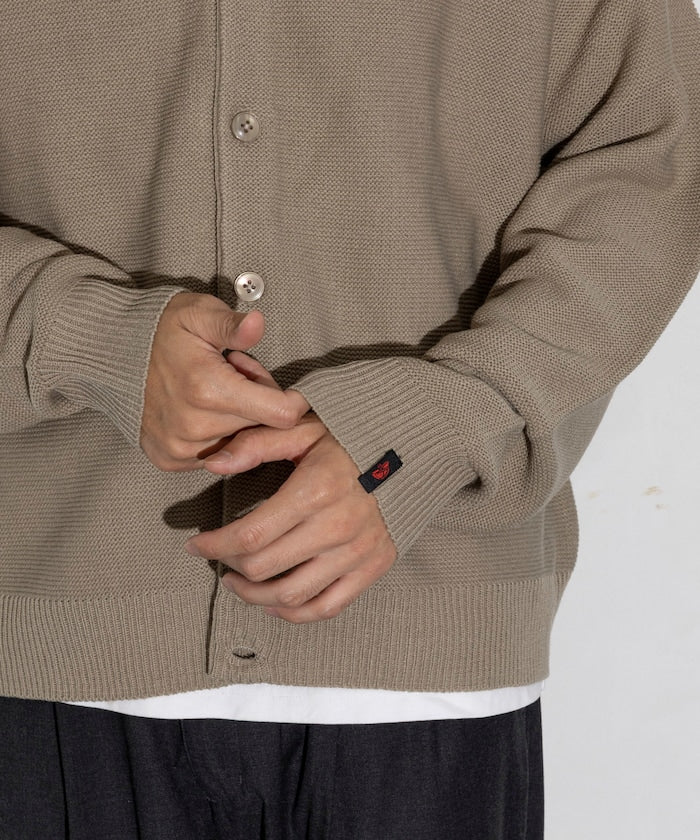 RED KAP Custom-made garter stitch solid Cardigan 針織開襟衫