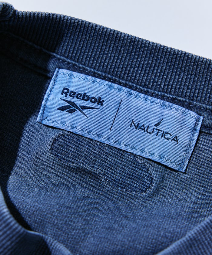 Reebok × NAUTICA 限定 復古水洗雙品牌標誌圓領短袖T恤