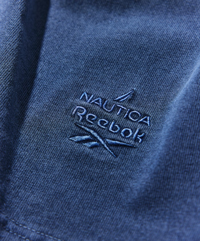 Reebok × NAUTICA 限定 復古水洗雙品牌標誌圓領短袖T恤