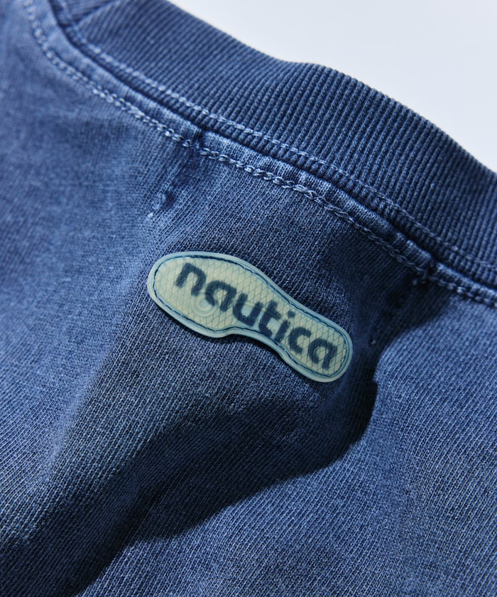 Reebok × NAUTICA 限定 復古水洗雙品牌標誌圓領短袖T恤