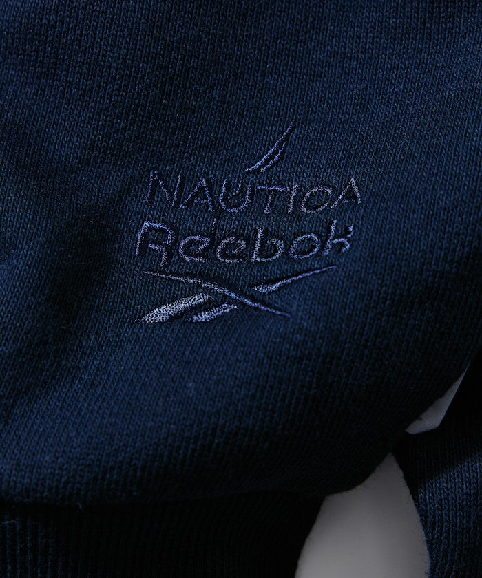 Reebok × NAUTICA 限定 聯名LOGO短版拉鍊連帽外套【預約商品 | 2025/10下旬出貨】