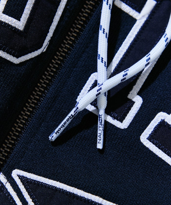 Reebok × NAUTICA 限定 聯名LOGO短版拉鍊連帽外套【預約商品 | 2025/10下旬出貨】