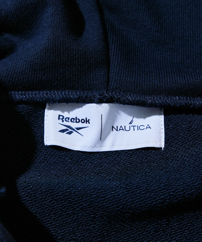 Reebok × NAUTICA 限定 聯名LOGO短版拉鍊連帽外套【預約商品 | 2025/10下旬出貨】