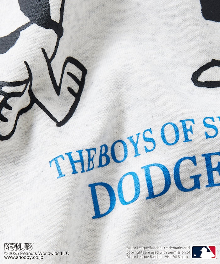 FREAK'S STORE X MLB x PEANUTS Oversized Sweatshirt with Back Print / Dodgers 限定聯名寬版大學T
