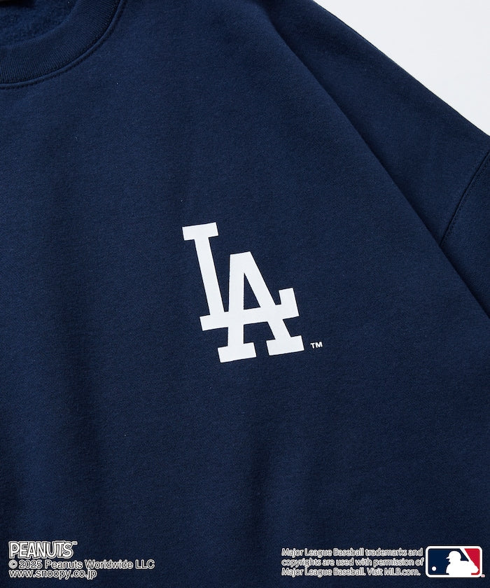 FREAK'S STORE X MLB x PEANUTS Oversized Sweatshirt with Back Print / Dodgers 限定聯名寬版大學T