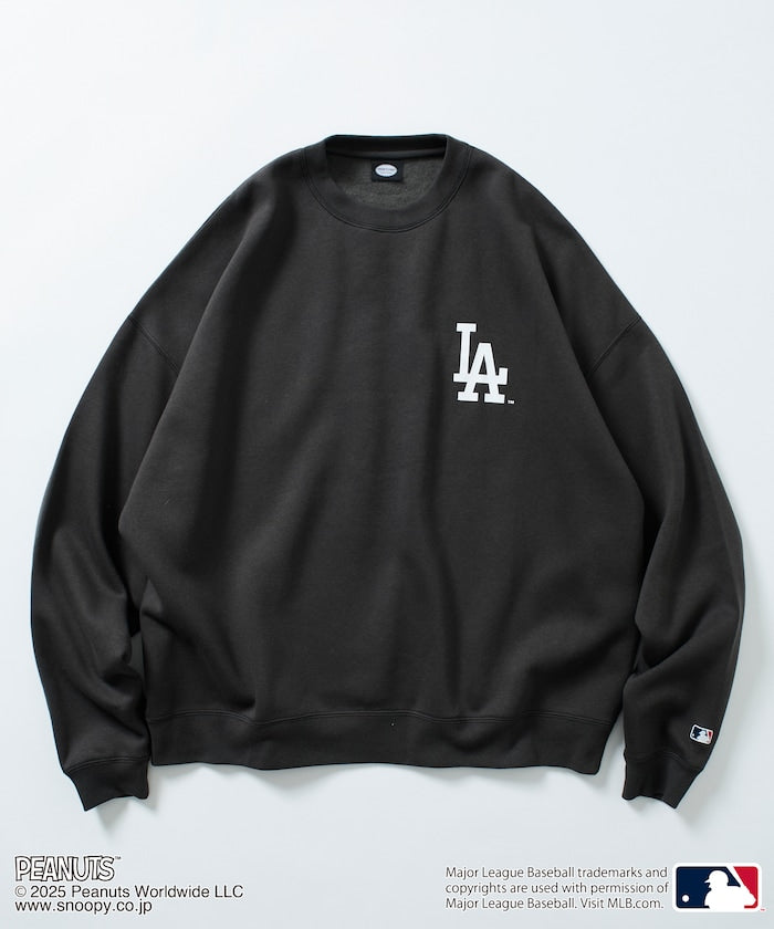 FREAK'S STORE X MLB x PEANUTS Oversized Sweatshirt with Back Print / Dodgers 限定聯名寬版大學T
