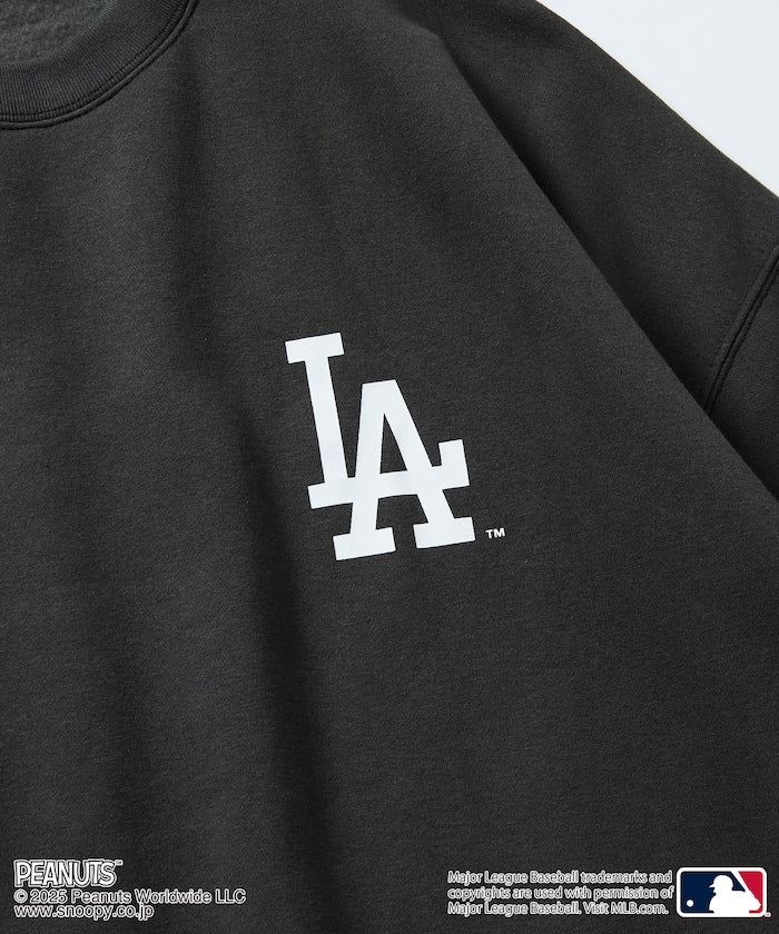 FREAK'S STORE X MLB x PEANUTS Oversized Sweatshirt with Back Print / Dodgers 限定聯名寬版大學T