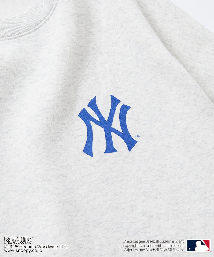 FREAK'S STORE X MLB x PEANUTS Oversized Sweatshirt with Back Print / YANKEES 限定聯名寬版大學T