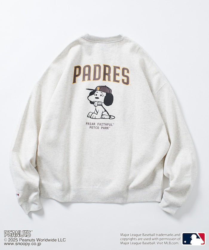 FREAK'S STORE X MLB x PEANUTS Oversized Sweatshirt with Back Print / PADRES 限定聯名寬版大學T