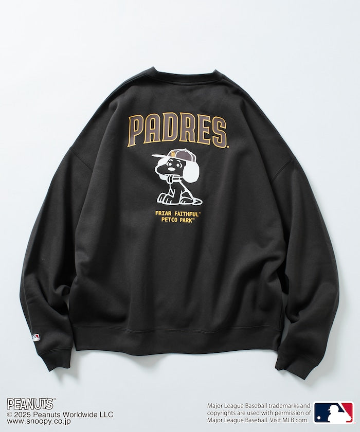 FREAK'S STORE X MLB x PEANUTS Oversized Sweatshirt with Back Print / PADRES 限定聯名寬版大學T