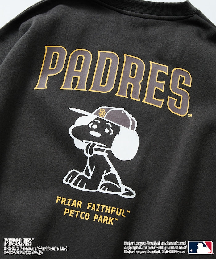 FREAK'S STORE X MLB x PEANUTS Oversized Sweatshirt with Back Print / PADRES 限定聯名寬版大學T