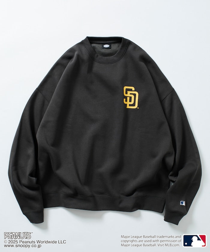 FREAK'S STORE X MLB x PEANUTS Oversized Sweatshirt with Back Print / PADRES 限定聯名寬版大學T