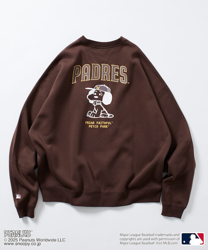 FREAK'S STORE X MLB x PEANUTS Oversized Sweatshirt with Back Print / PADRES 限定聯名寬版大學T