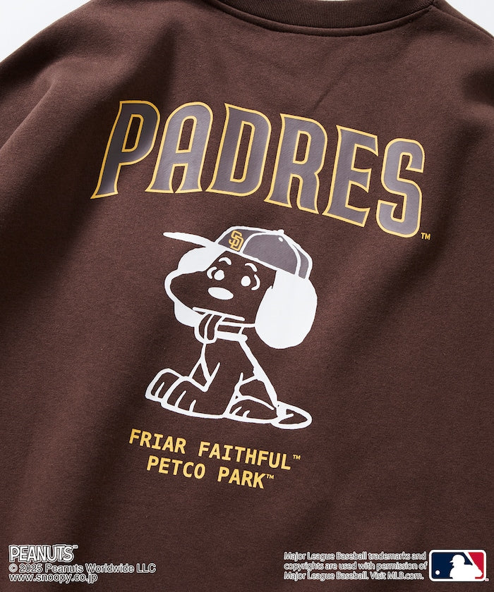 FREAK'S STORE X MLB x PEANUTS Oversized Sweatshirt with Back Print / PADRES 限定聯名寬版大學T