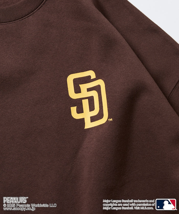 FREAK'S STORE X MLB x PEANUTS Oversized Sweatshirt with Back Print / PADRES 限定聯名寬版大學T