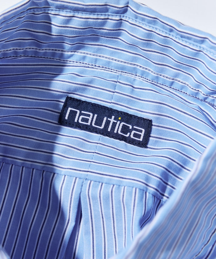 NAUTICA 復古寬版條紋襯衫