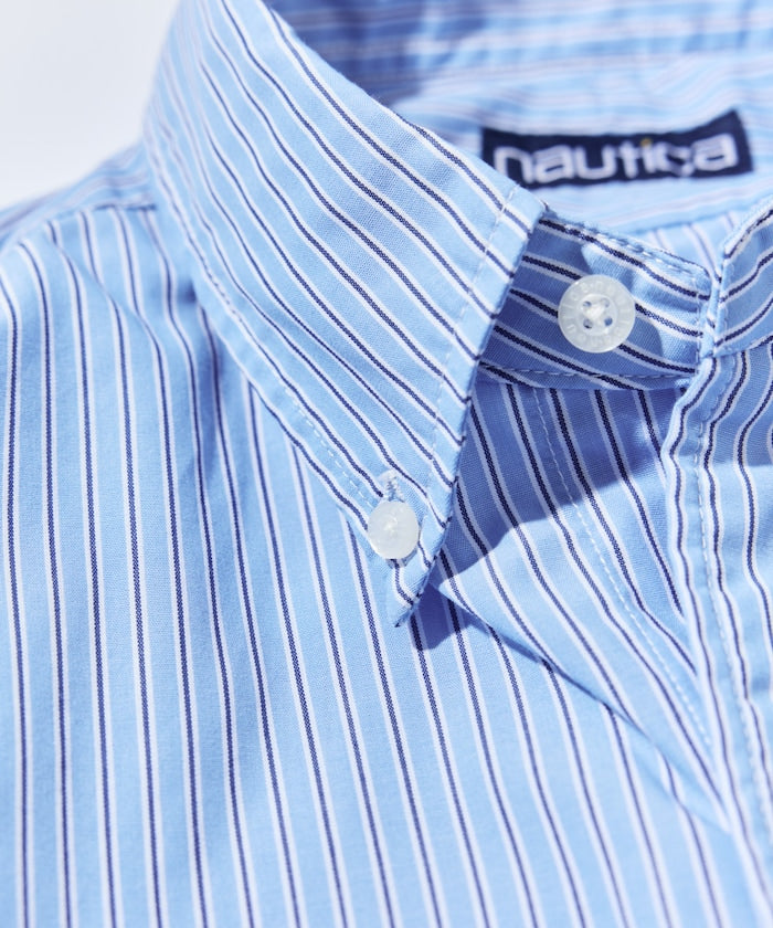 NAUTICA 復古寬版條紋襯衫