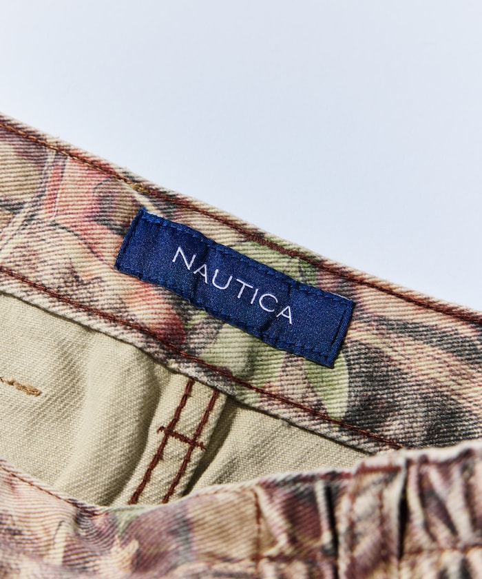 NAUTICA 復古寬版迷彩工裝褲