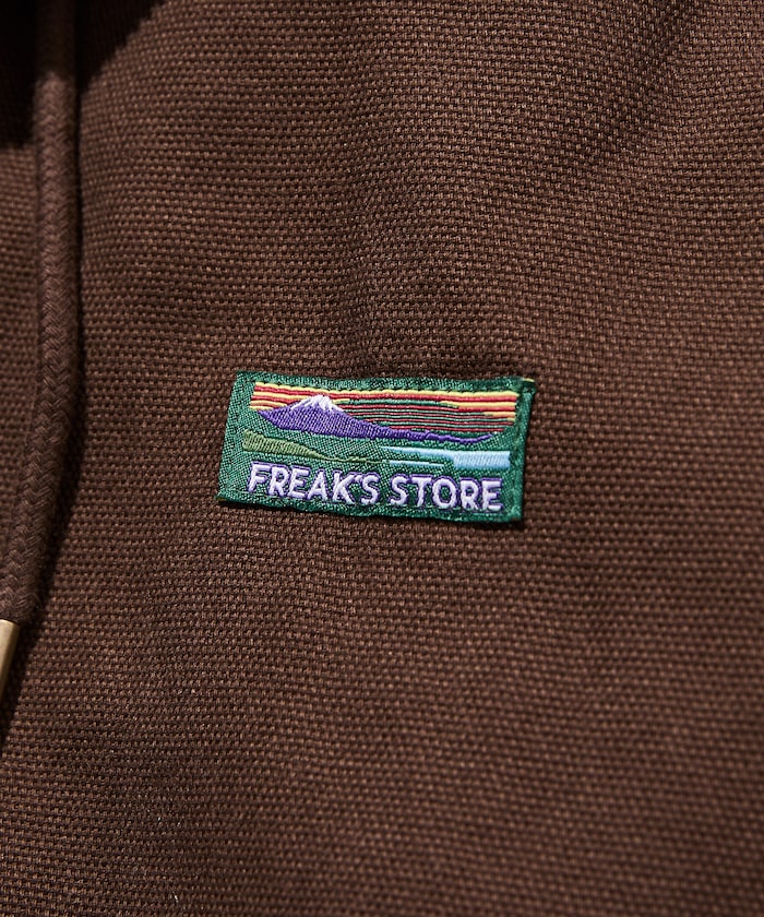 FREAK'S STORE vintage-finished zip-up duck Jacket 復古拉鍊連帽外套