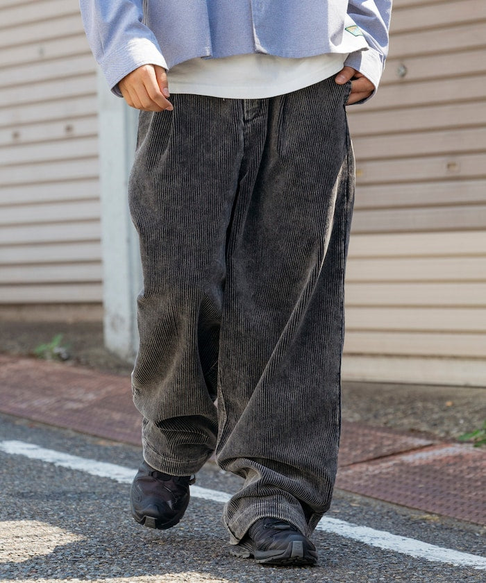 Firsthand Spindle corduroy tuck wide Pants 燈芯絨打褶休閒褲