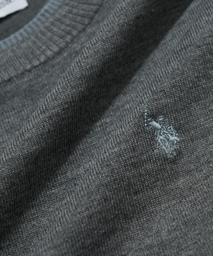 U.S. POLO ASSN. FAKE LAYERED KNIT 長袖刺繡LOGO針織衫