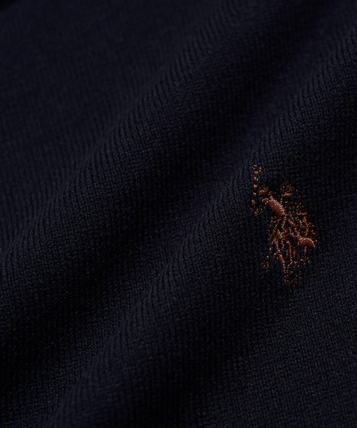U.S. POLO ASSN. FAKE LAYERED KNIT 長袖刺繡LOGO針織衫