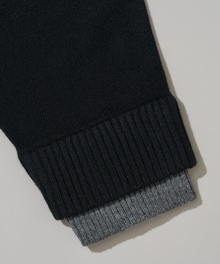 U.S. POLO ASSN. FAKE LAYERED KNIT 長袖刺繡LOGO針織衫