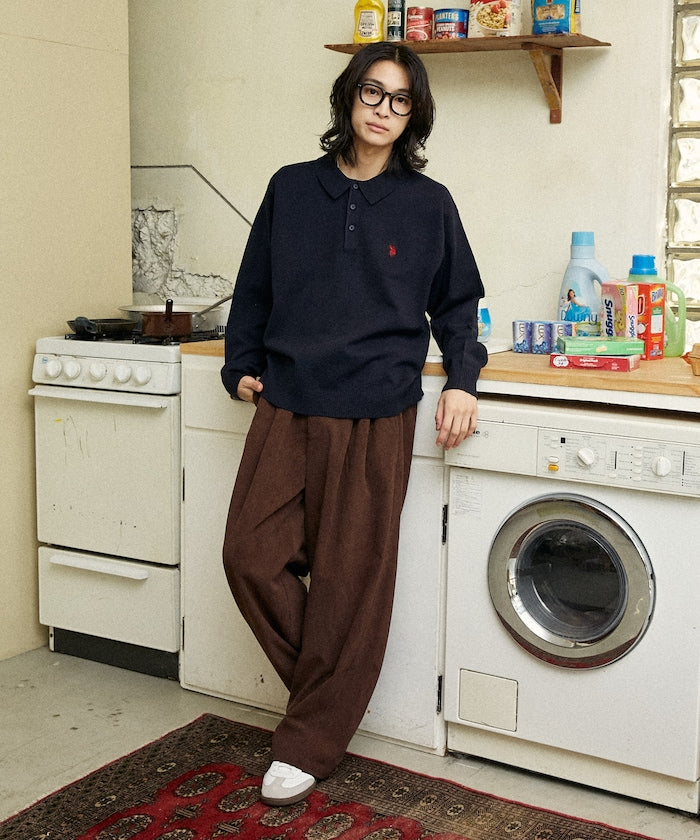 U.S. POLO ASSN. SWEAT LIKE KNIT POLO 長袖針織POLO衫