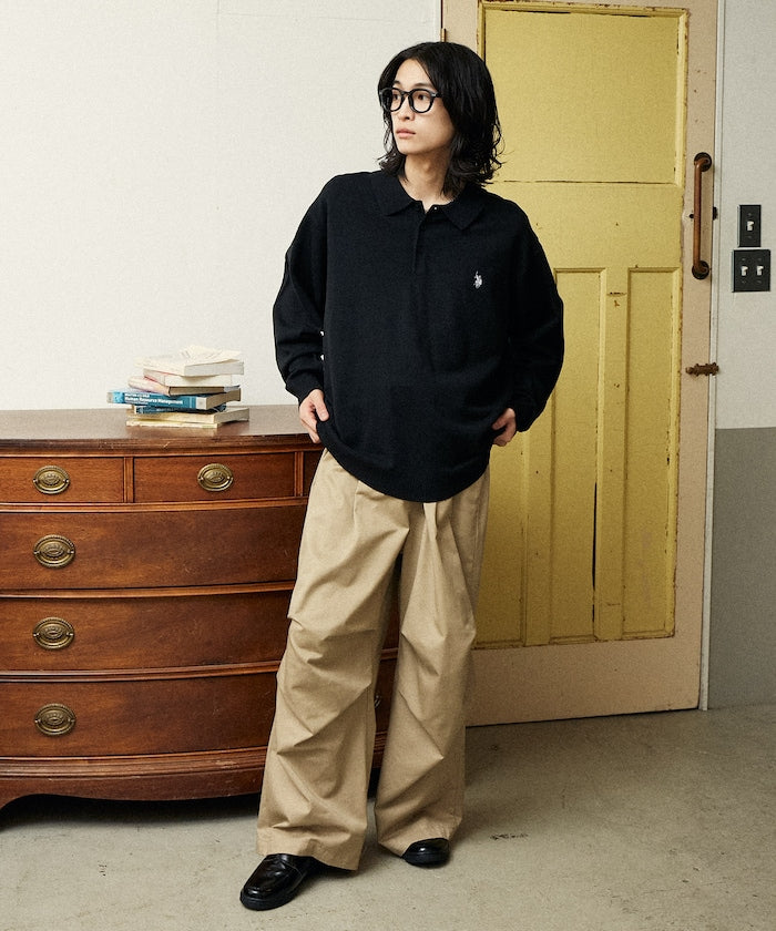 U.S. POLO ASSN. SWEAT LIKE KNIT POLO 長袖針織POLO衫