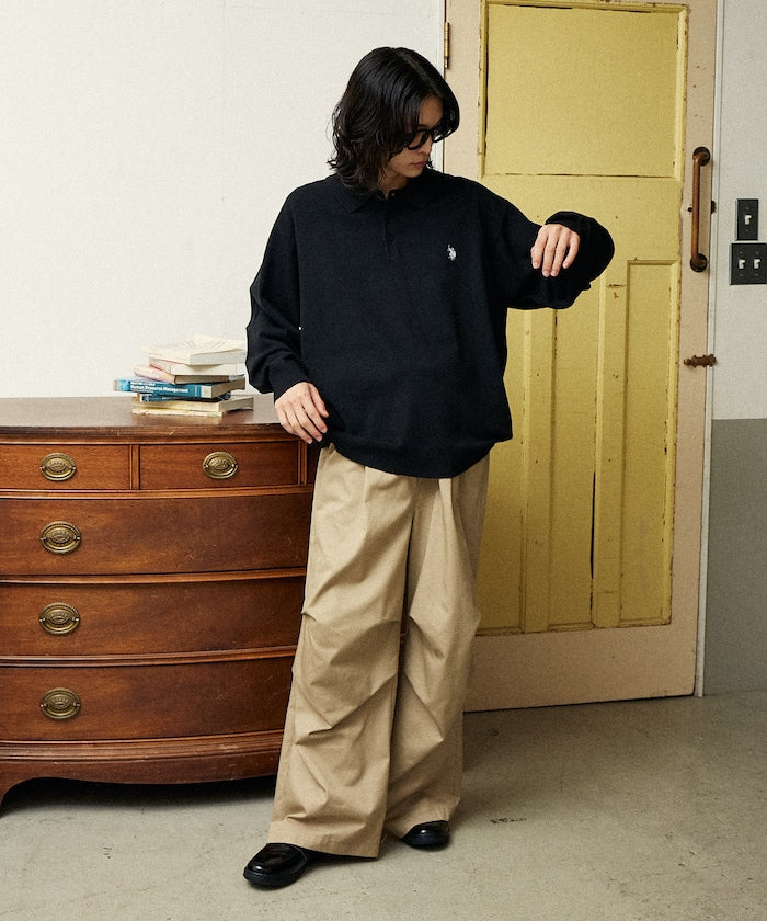 U.S. POLO ASSN. SWEAT LIKE KNIT POLO 長袖針織POLO衫