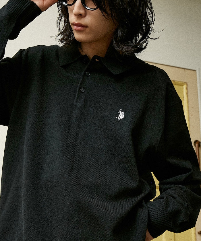 U.S. POLO ASSN. SWEAT LIKE KNIT POLO 長袖針織POLO衫