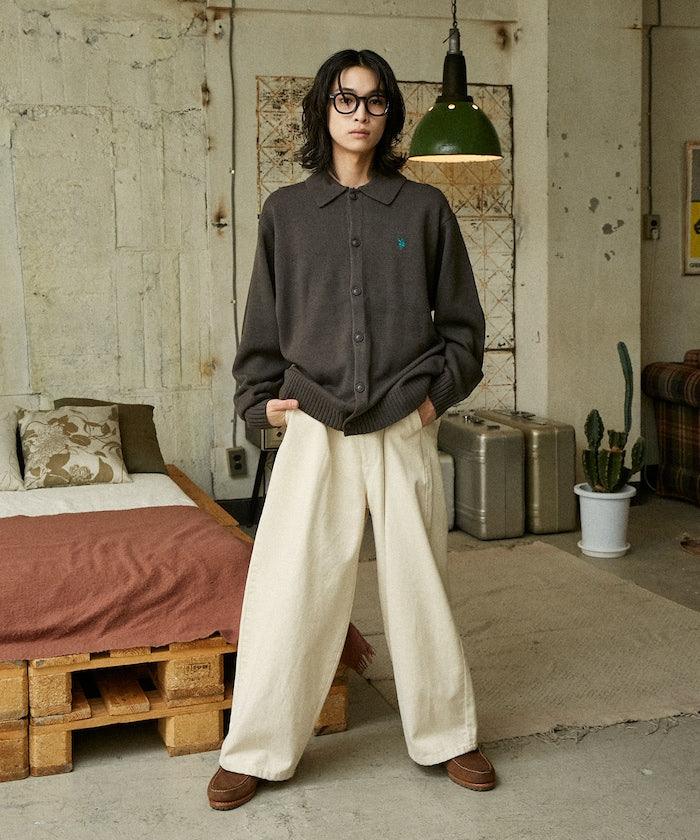 U.S. POLO ASSN. POLO KNIT CARDIGAN 刺繡LOGO POLO針織開襟衫
