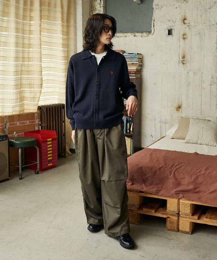 U.S. POLO ASSN. POLO KNIT CARDIGAN 刺繡LOGO POLO針織開襟衫