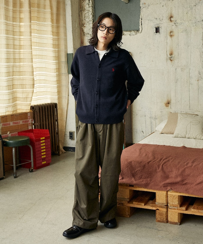 U.S. POLO ASSN. POLO KNIT CARDIGAN 刺繡LOGO POLO針織開襟衫