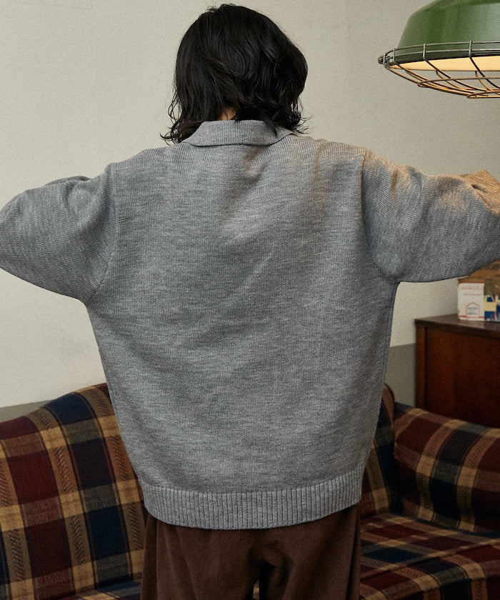 U.S. POLO ASSN. POLO KNIT CARDIGAN 刺繡LOGO POLO針織開襟衫