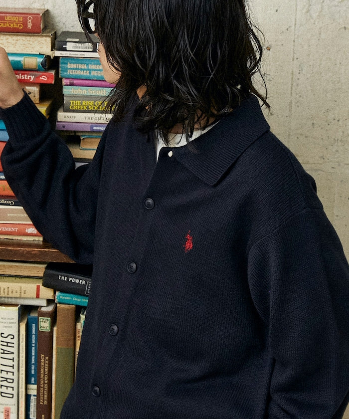U.S. POLO ASSN. POLO KNIT CARDIGAN 刺繡LOGO POLO針織開襟衫