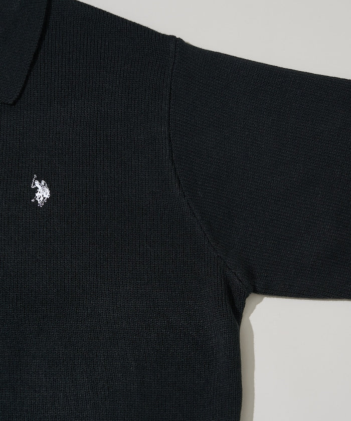 U.S. POLO ASSN. POLO KNIT CARDIGAN 刺繡LOGO POLO針織開襟衫