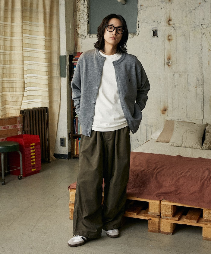 U.S. POLO ASSN. CREW NECK KNIT CARDIGAN 刺繡LOGO 圓領針織開襟衫
