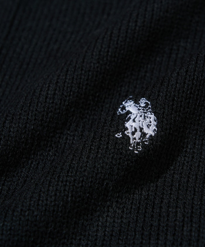 U.S. POLO ASSN. CREW NECK KNIT CARDIGAN 刺繡LOGO 圓領針織開襟衫
