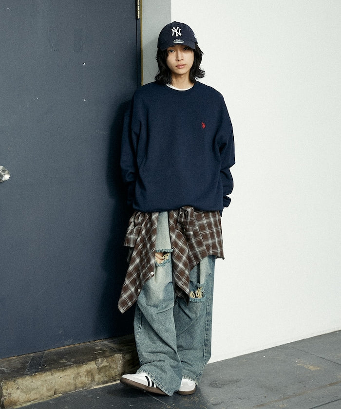 U.S. POLO ASSN. CREW NECK SWEAT 長袖圓領運動大學T【預約商品 | 2025/09下旬出貨】
