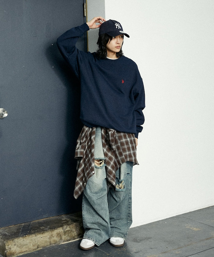 U.S. POLO ASSN. CREW NECK SWEAT 長袖圓領運動大學T【預約商品 | 2025/09下旬出貨】