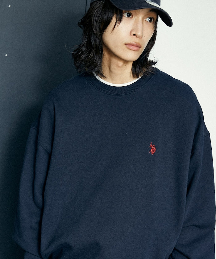 U.S. POLO ASSN. CREW NECK SWEAT 長袖圓領運動大學T【預約商品 | 2025/09下旬出貨】