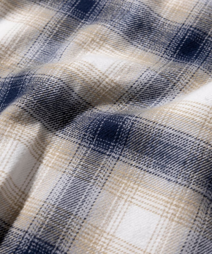 RED KAP flannel cropped long-sleeve work shirt 法蘭絨長袖格紋襯衫